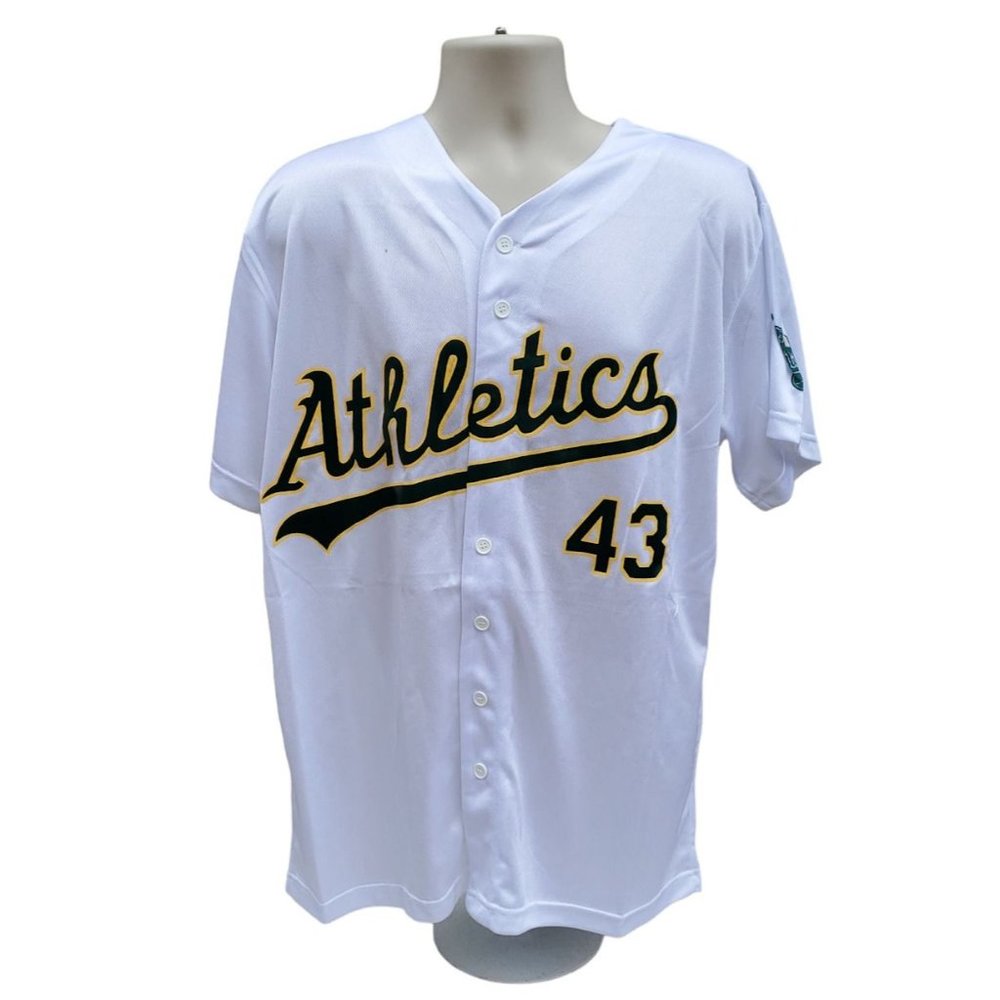 Oakland Athletics A's 43 Eckersley Jersey Wells Fargo Stomper Elephant New XL M8